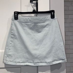 Light denim jean skirt